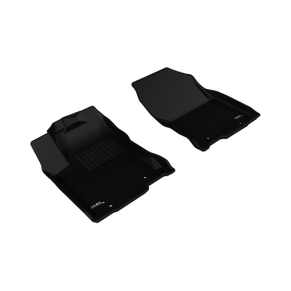 U-Ace 3D Maxpider Front Row Custom Fit Kagu Black Floor Mat for 2015-2016 Lexus NX200T-300H Models L1LX05111509 - main